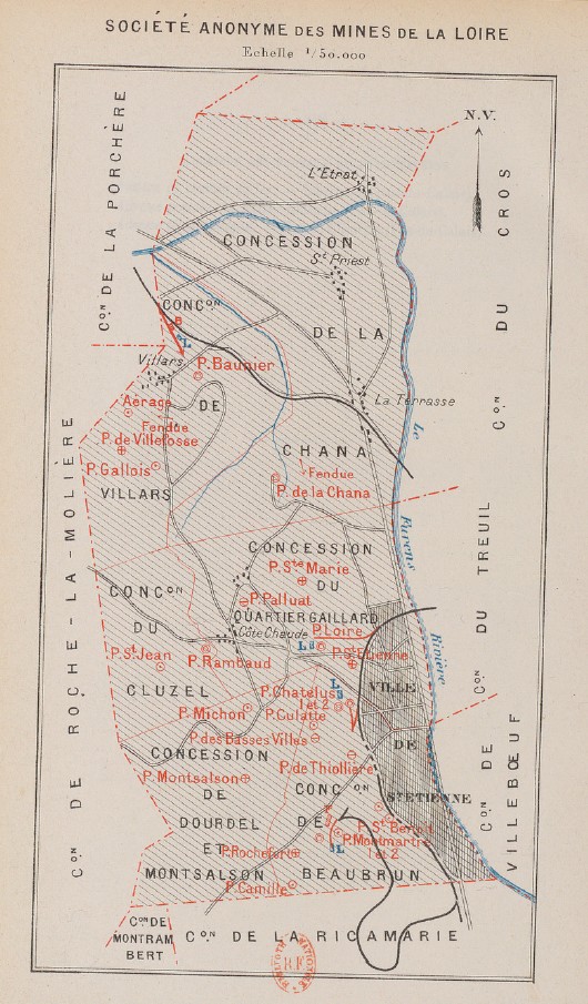 MINES DE LA LOIRE 1908